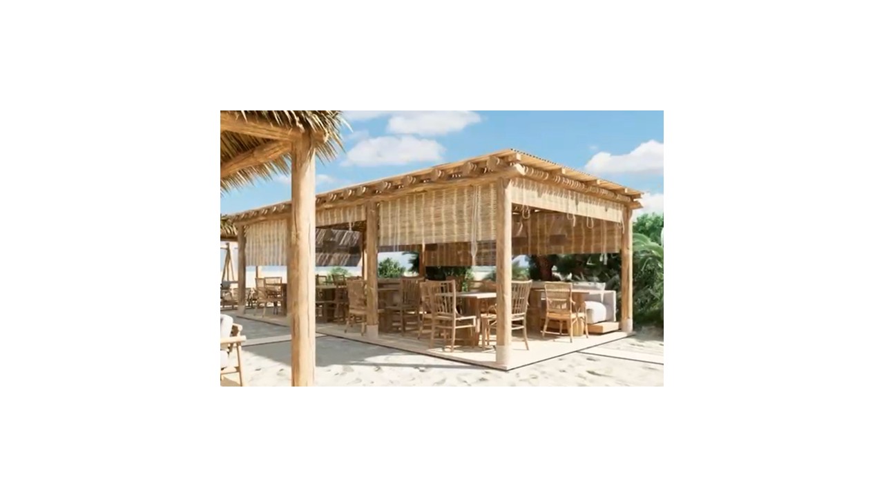 pergola con pali in Eucalypto