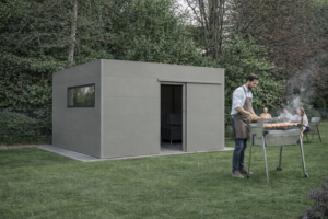 casetta attrezzi in alluminio