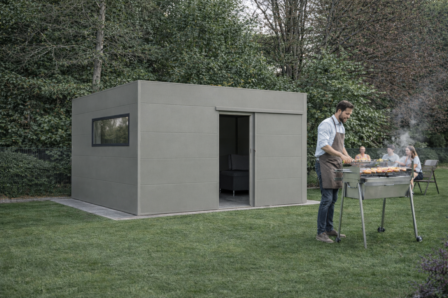 casetta attrezzi in alluminio