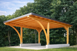 box auto singolo giardino legno