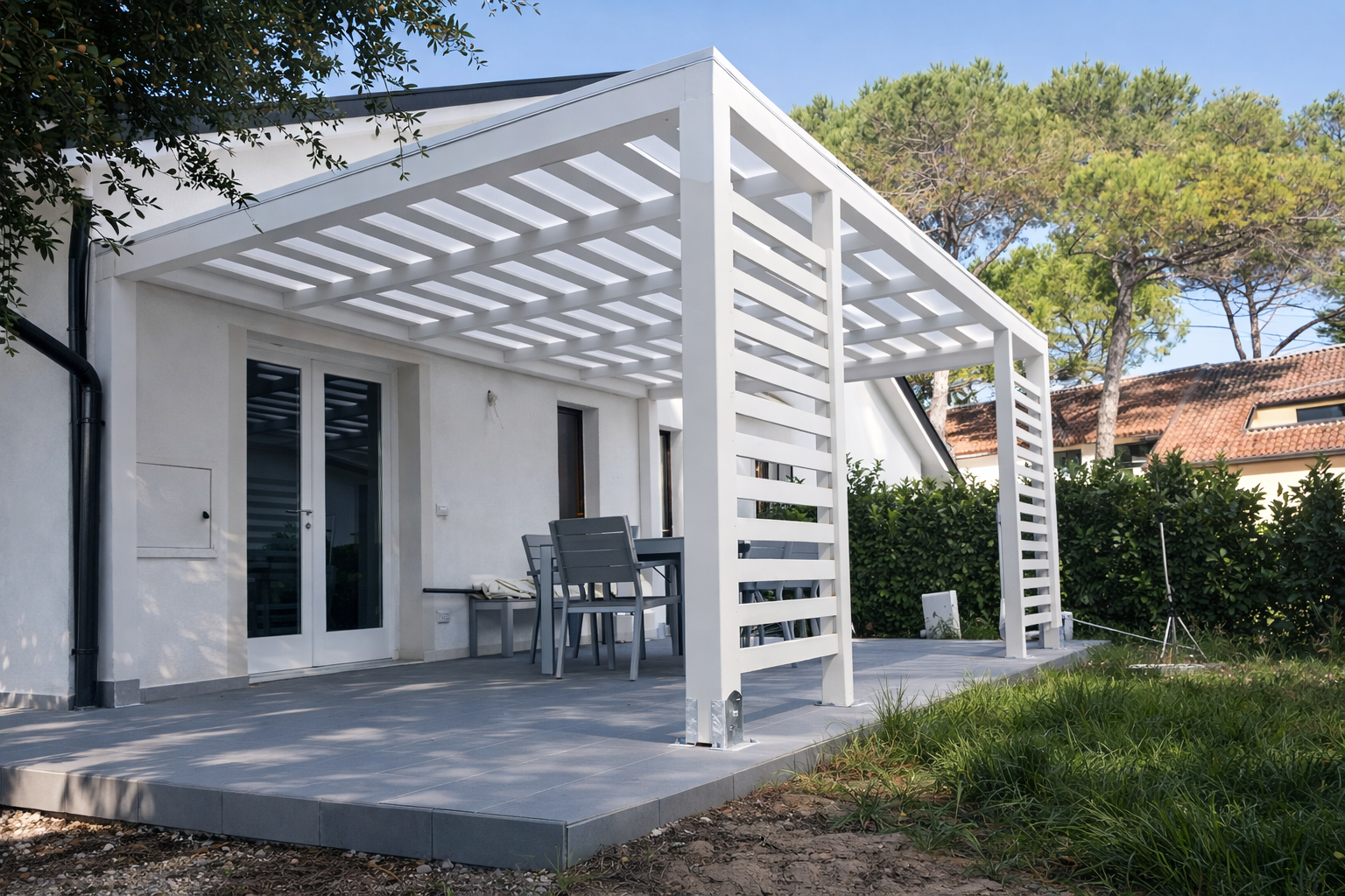 veranda ampia relax alluminio casa pergola