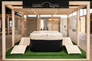 pergola casa relax vasca idromassaggio