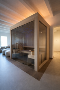 vetrate panoramiche sauna montagna