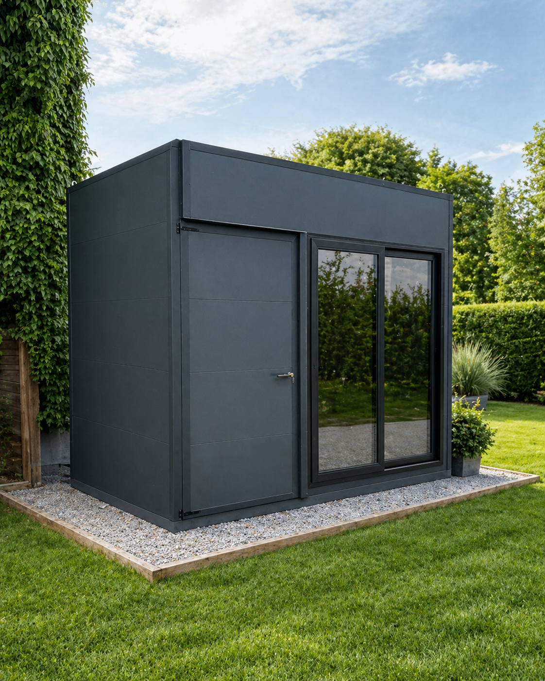 casetta per giardino in alluminio